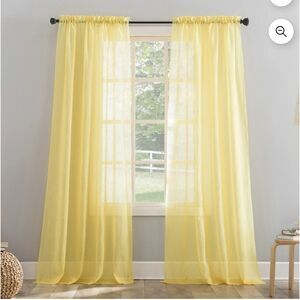 No. 918 Erica Crushed Voile Sheer Curtain Panels 51"x63"